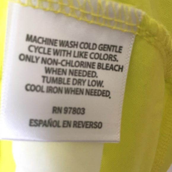 New Bar III Sleeveless Draped Flowy Neon Top - Picture 5 of 7